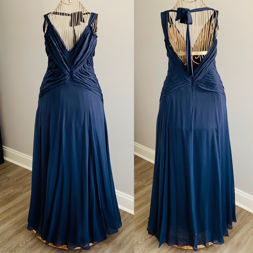 BCBG Navy Blue Long Dress ✨